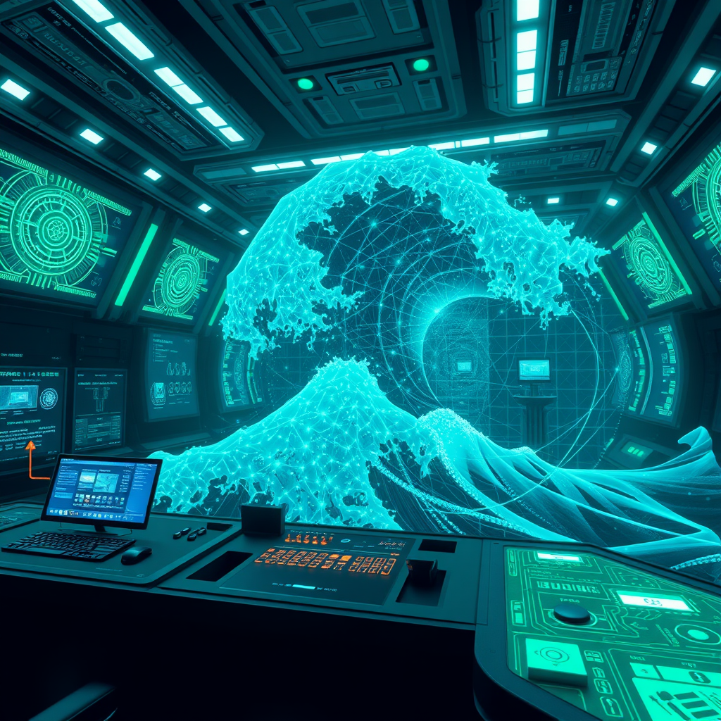 The Ultimate 1-Bit Hokusai: AI Redefines 'The Great Wave'